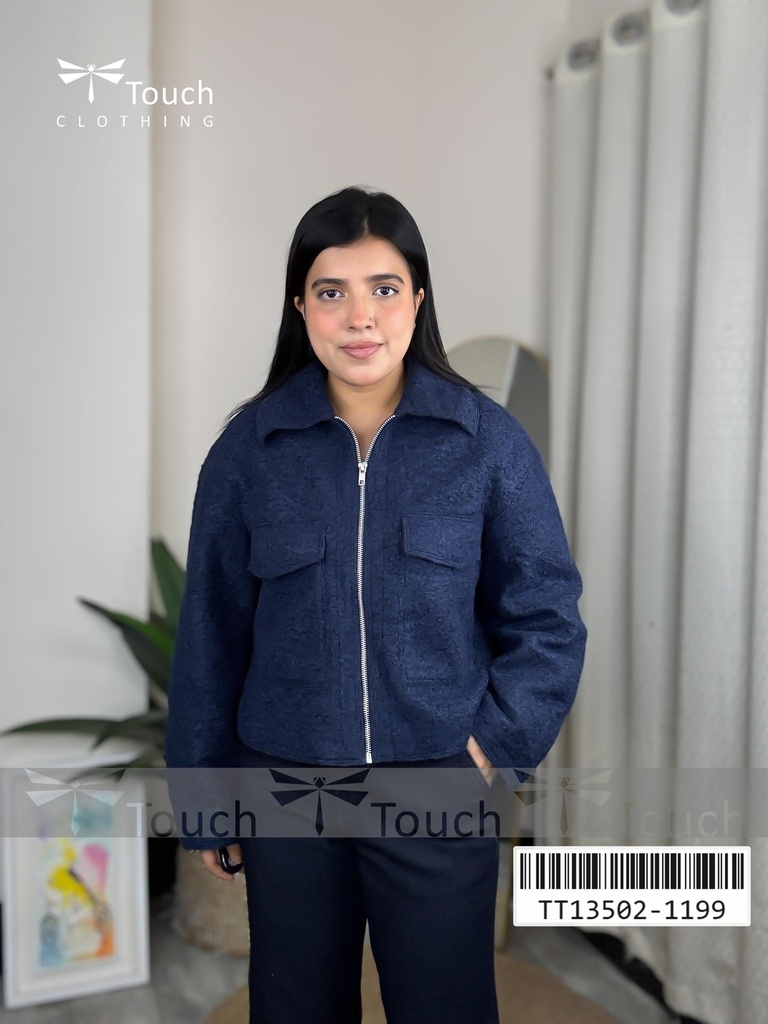 Textured Zip-Up Jacket