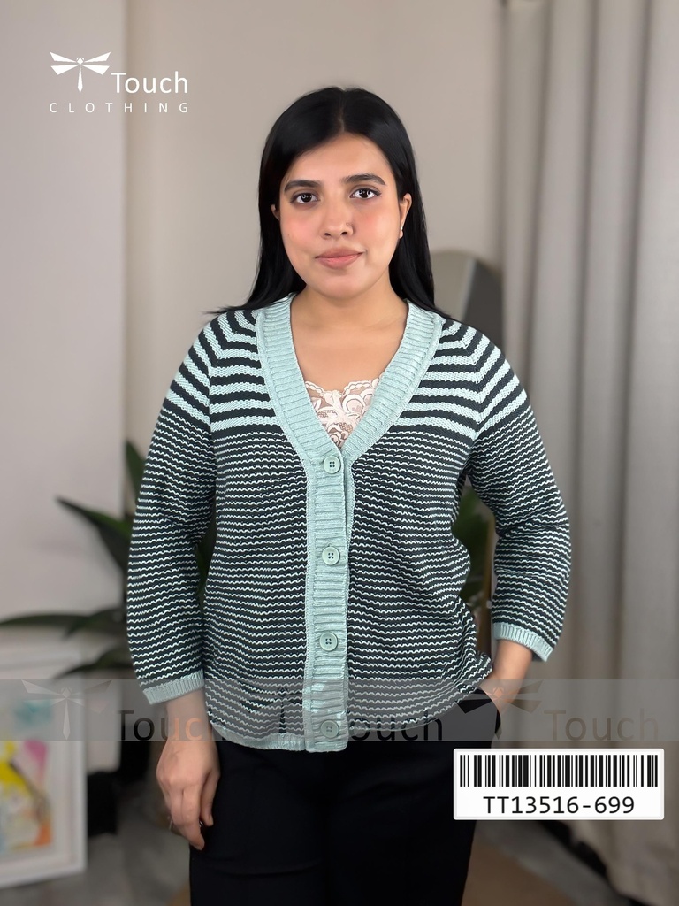 Striped Knit Cardigan