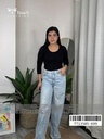 Straight-Leg wash Denim Pant