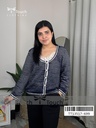 Contrast Trim Knit Cardigan